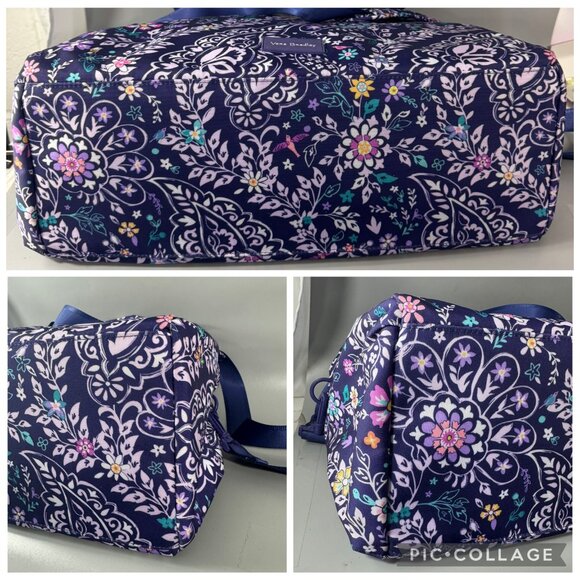 A Set of Vera Bradley Lighten Up Travel Duffel Belle Paisley - Picture 14 of 14